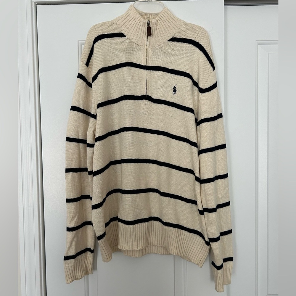 Polo Ralph Lauren Sweater 1/4 zip size XL
